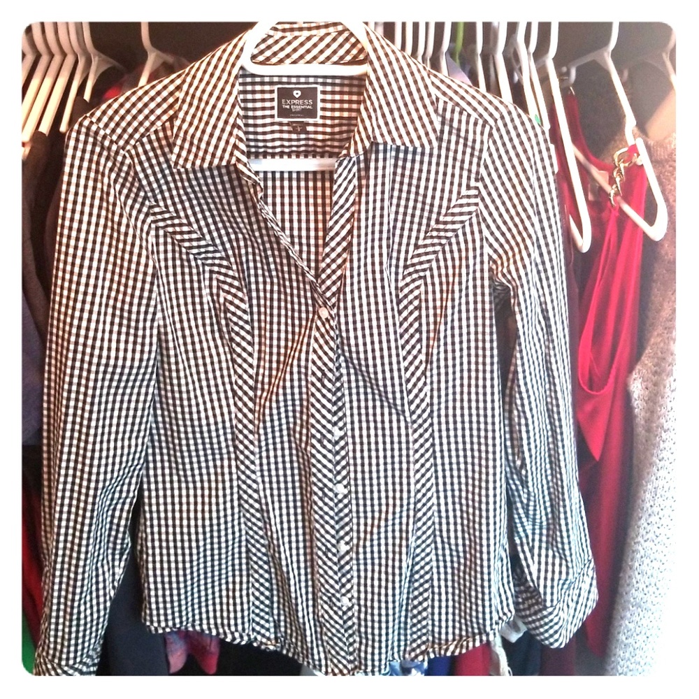 Express plaid button down